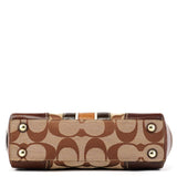 11620 Beige Tan Signature Turnlock Tote Bag