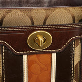 11620 Beige Tan Signature Turnlock Tote Bag