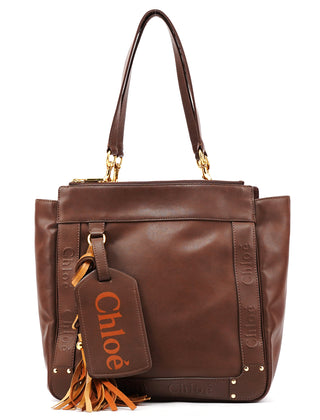 Brown Leather Eden Tote Bag