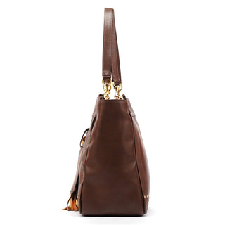 Brown Leather Eden Tote Bag