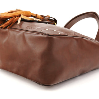 Brown Leather Eden Tote Bag