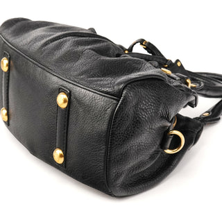 Black Leather Classic Q Baby Groovee 2-Way Bag