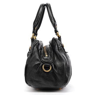 Black Leather Classic Q Baby Groovee 2-Way Bag