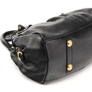 Black Leather Classic Q Baby Groovee 2-Way Bag