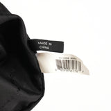 Black Leather Turnlock Hobo Shoulder Bag