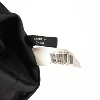 Black Leather Turnlock Hobo Shoulder Bag