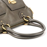 Grey Leather Blake Multi-Pocket Tote Bag