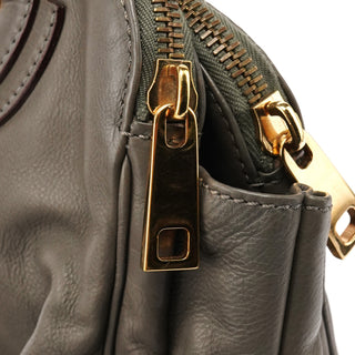 Grey Leather Blake Multi-Pocket Tote Bag
