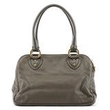 Grey Leather Blake Multi-Pocket Tote Bag