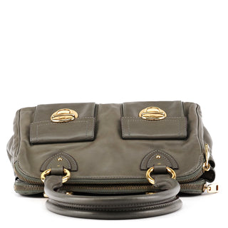 Grey Leather Blake Multi-Pocket Tote Bag