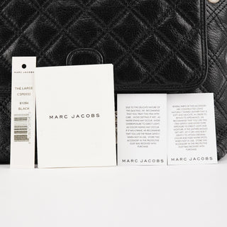 Black Quilted Leather Chain Shoulder Bag