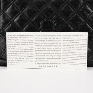 Black Quilted Leather Chain Shoulder Bag