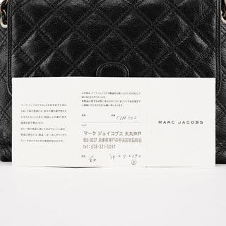 Black Quilted Leather Chain Shoulder Bag