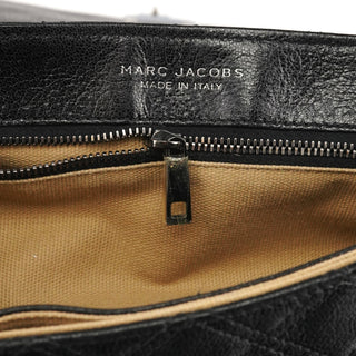 Black Quilted Leather Chain Shoulder Bag