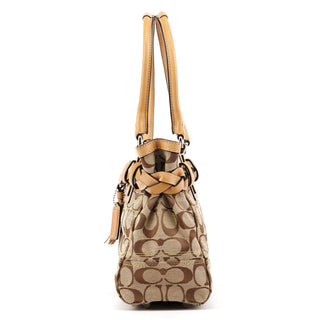 F15665 Beige Signature Hamptons Tote Bag