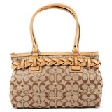 F15665 Beige Signature Hamptons Tote Bag