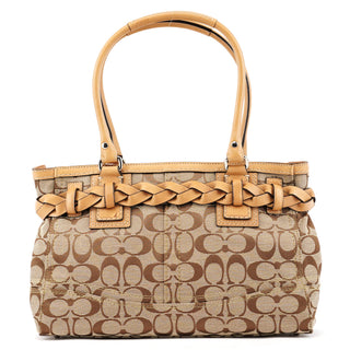 F15665 Beige Signature Hamptons Tote Bag