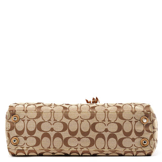 F15665 Beige Signature Hamptons Tote Bag