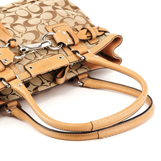 F15665 Beige Signature Hamptons Tote Bag