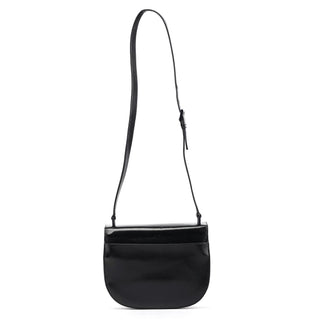 1996 Navy Leather Madras Swing Crossbody Bag