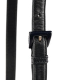 1996 Navy Leather Madras Swing Crossbody Bag