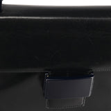 1996 Navy Leather Madras Swing Crossbody Bag
