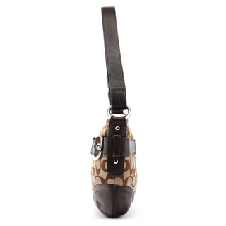 F17169 Beige Brown Signature Soho 2-Way Shoulder Bag
