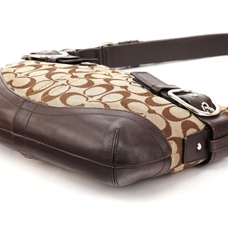 F17169 Beige Brown Signature Soho 2-Way Shoulder Bag