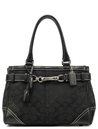 8K06 Black Signature Hamptons Tote Bag
