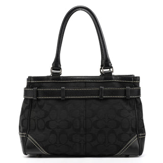 8K06 Black Signature Hamptons Tote Bag