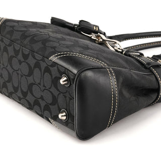 8K06 Black Signature Hamptons Tote Bag