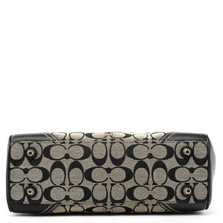 8K06 Grey Black Signature Hamptons Tote Bag