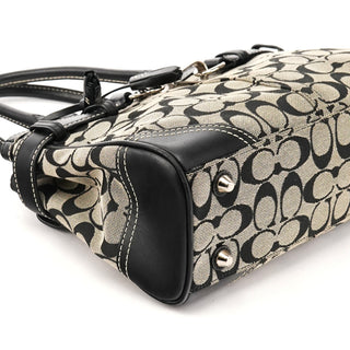 8K06 Grey Black Signature Hamptons Tote Bag