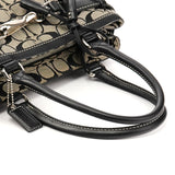 8K06 Grey Black Signature Hamptons Tote Bag