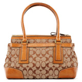 11062 Beige Tan Signature Turnlock Tote Bag