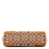 11062 Beige Tan Signature Turnlock Tote Bag
