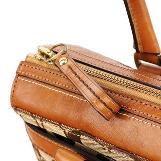 11062 Beige Tan Signature Turnlock Tote Bag