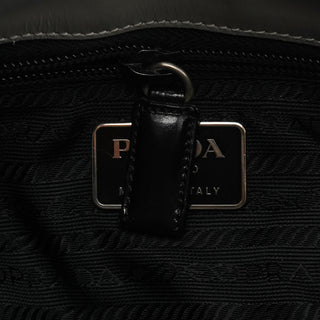 1998 Grey Vitello Metallo Shoulder Bag