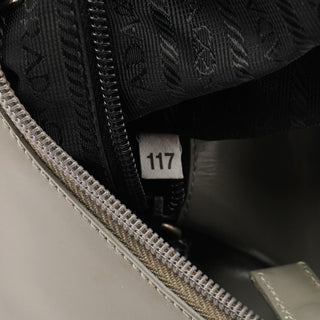 1998 Grey Vitello Metallo Shoulder Bag