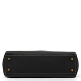 F10213 Black Pebbled Leather Hamptons Tote Bag