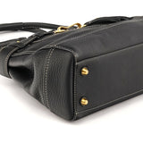 F10213 Black Pebbled Leather Hamptons Tote Bag