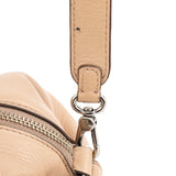 Beige Leather Classic Q 2-Way Bowling Bag