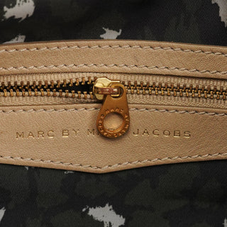 Beige Leather Multi-Pocket 2-Way Bag