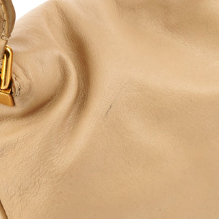 Beige Leather Multi-Pocket 2-Way Bag