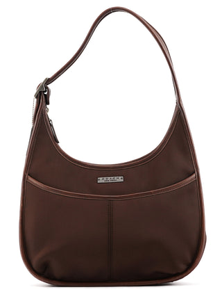 6203 Brown Nylon Ergo Shoulder Bag