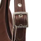 6203 Brown Nylon Ergo Shoulder Bag