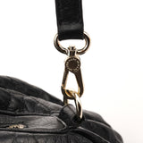 Black Quilted Leather Classic Q 2-Way Bag