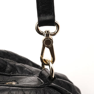 Black Quilted Leather Classic Q 2-Way Bag
