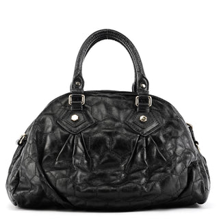 Black Quilted Leather Classic Q 2-Way Bag