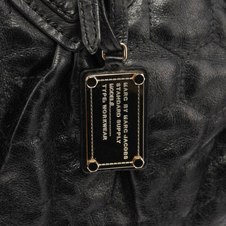 Black Quilted Leather Classic Q 2-Way Bag